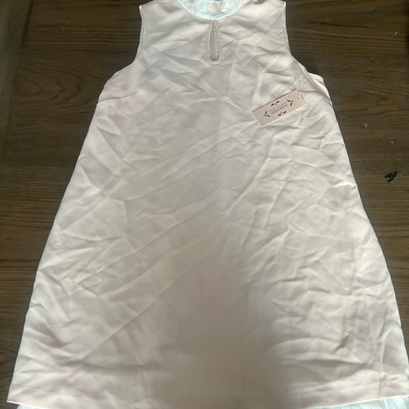 NWT Pink Pleated Trim Dress - Picture 5 of 8